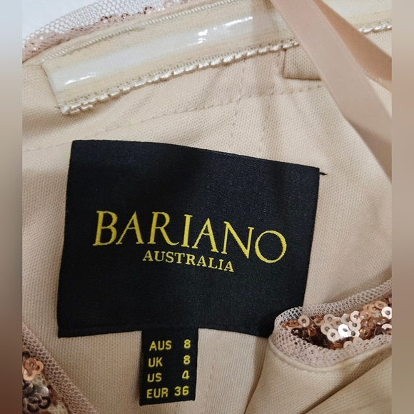 BARIANO AUSTRALIA Elegant Sequin Dress in Rose Gold - Picture 3 of 5